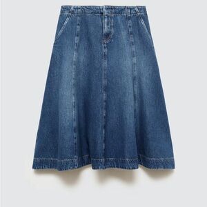 Mango Denim A-Line Skirt